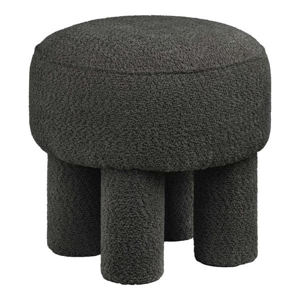 Puf, Canberra, kulgrå, polyester