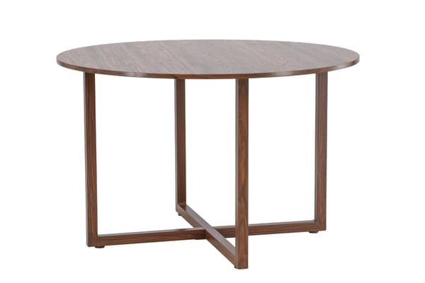 Spisebord Durango 120x75 cm Valnød Stål MDF