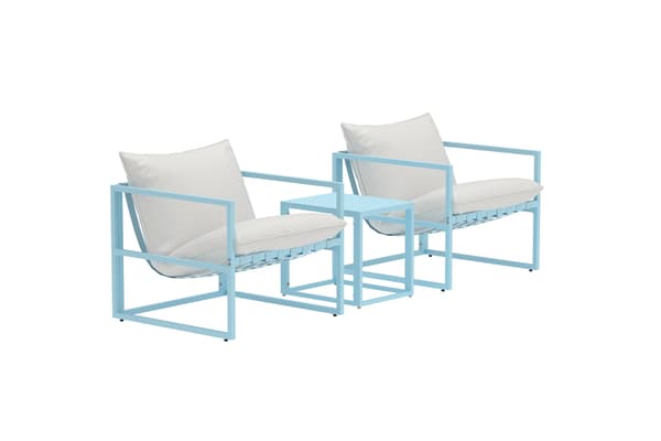 Lounge-sæt Messina lyseblå beige