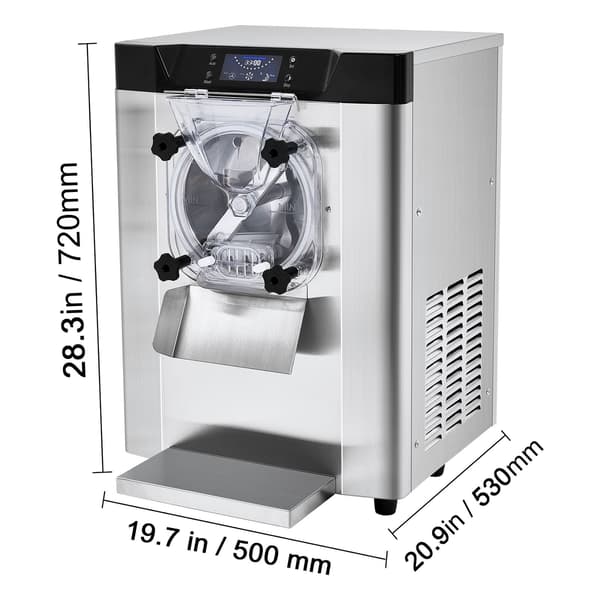 Ismaskine, Bordmodel Hard Serve, 4,5L Rustfrit Stål, Kommerciel