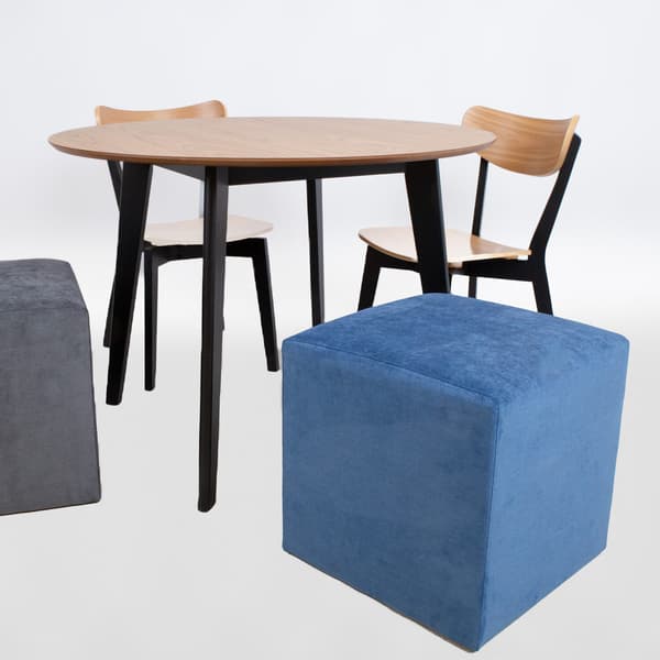 Puff 45x45x45 cm blå – 45x45xH45cm