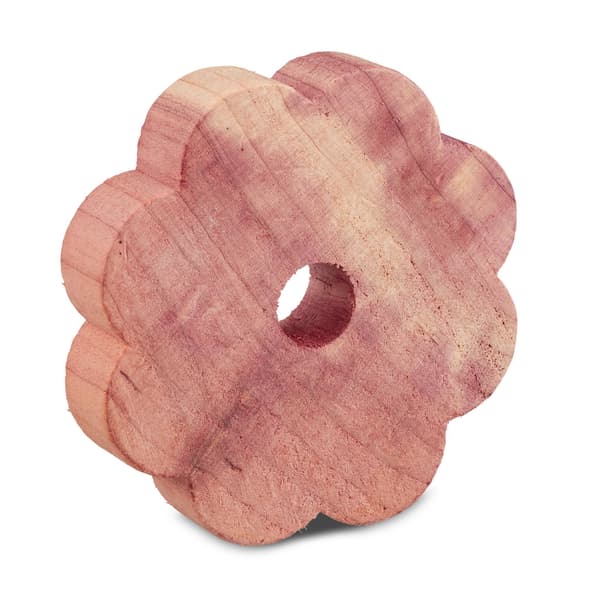 Mottförebyggande ringar, 1x5 cm, röd, cederträ, Kodustaar