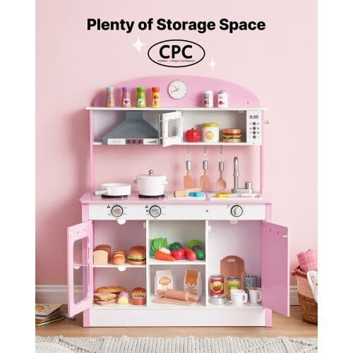 Lek-Kök för Barn MDF/masurbjörk rosa