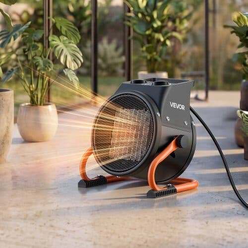 Drivhusvarmer BGP1606-02 2000W 21x16x22 cm sort/orange