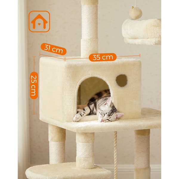 Kattetræ 143x55x45 cm Beige