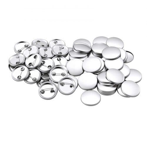 Påfyllningskit för knappmaskin 200 set Ø25 mm silver/vit