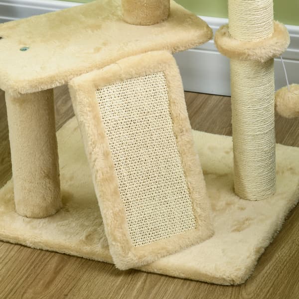 Kattträd 45x40x116 cm Brun Sisal
