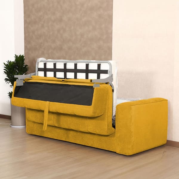 Soffa Säng STELLA 206x94x70 cm gul