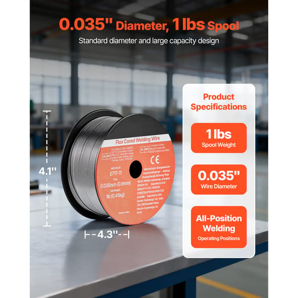 Hitsauslanka, E71T-11 Flux Core 107x110x105 mm, teräs