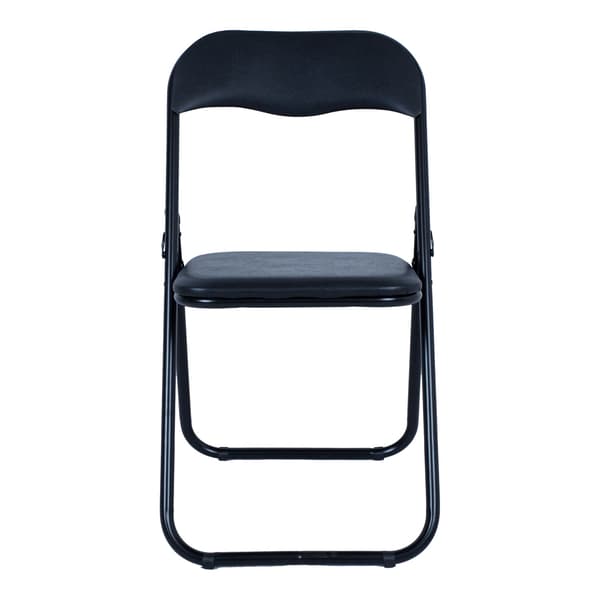 Sammenklappelig stol 44x48x80 cm Sort PVC