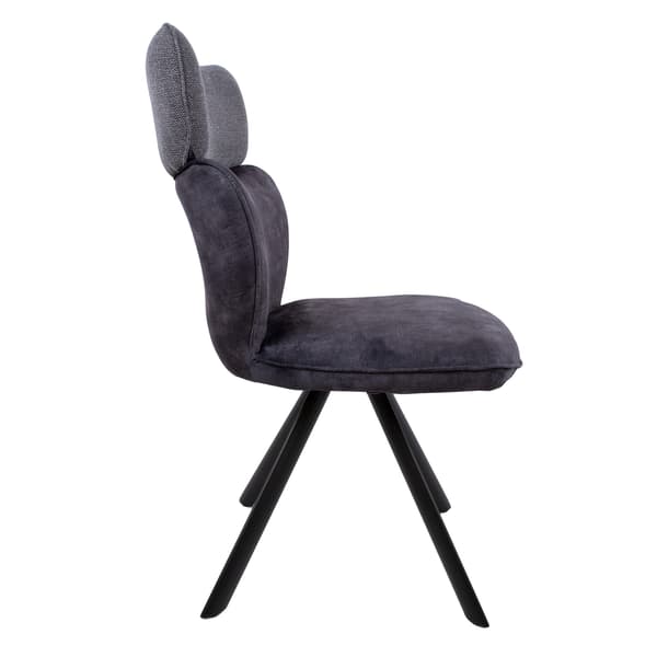 Stol Eddy 49x55x89 cm Mørkegrå Velour