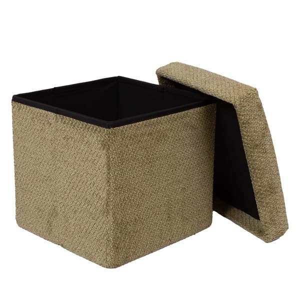 Puf JESSE 30x30x30 cm grøn opbevaring