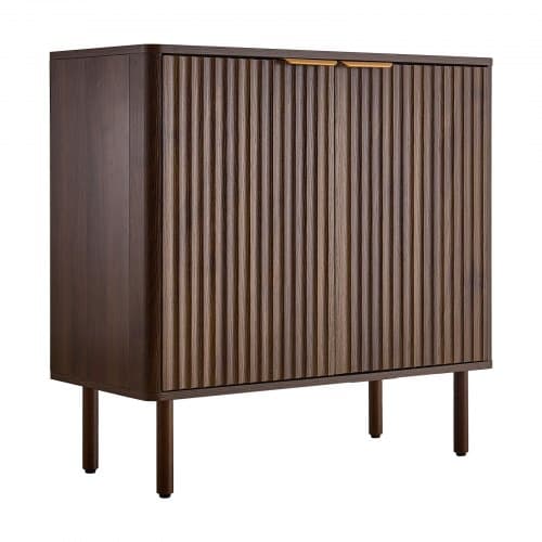 Kaffebar Skåp, 80x37,5x80 cm, Valnöt, Förvaring