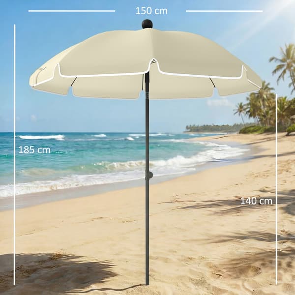 Rantavarjo 150x185 cm Beige Taitettava