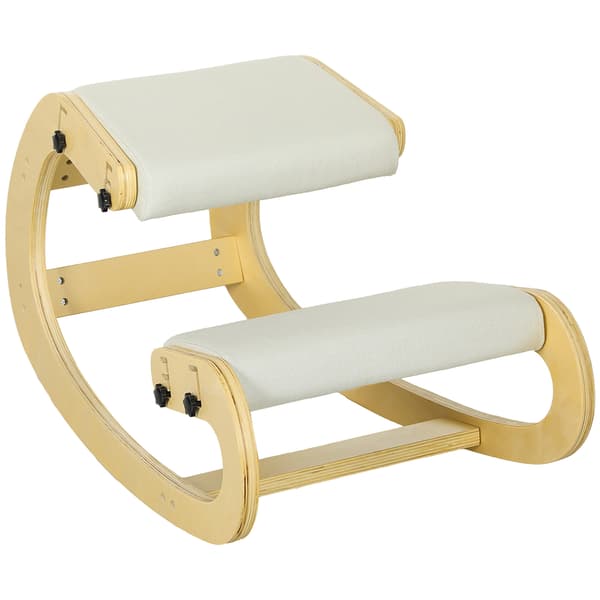 Ergonomisk knästol 55x85x55 cm krämvit