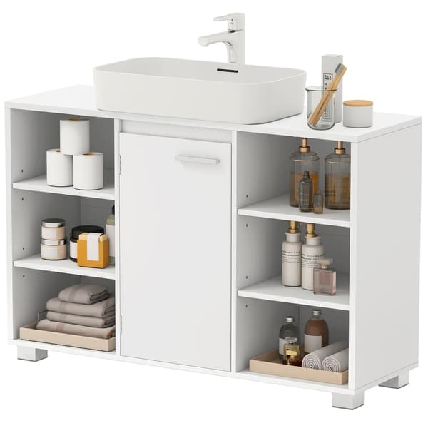 Baderomskap 30x90x60 cm Hvit MDF