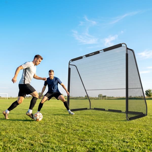 Fodboldmål 300x120x200 cm sort