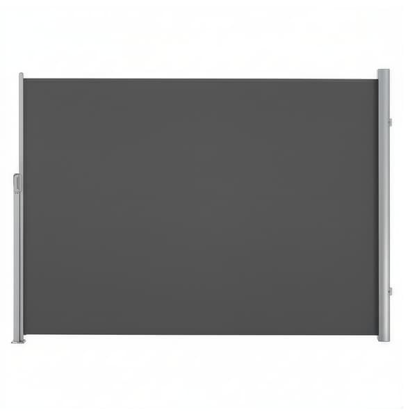Vertikal markise 180x500 cm antracit solbeskyttelse