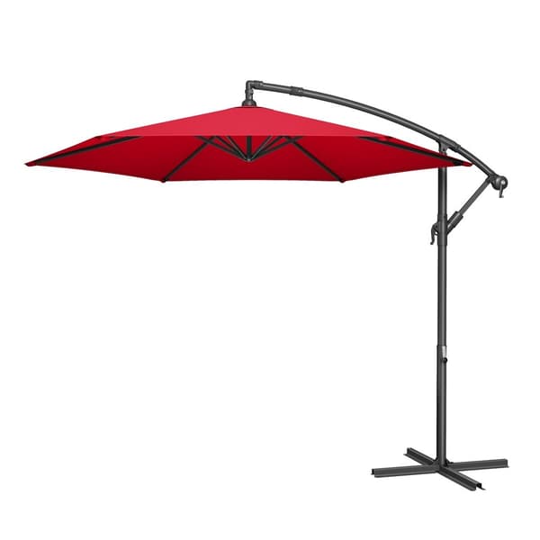 Parasol 300 cm diameter Röd Metall