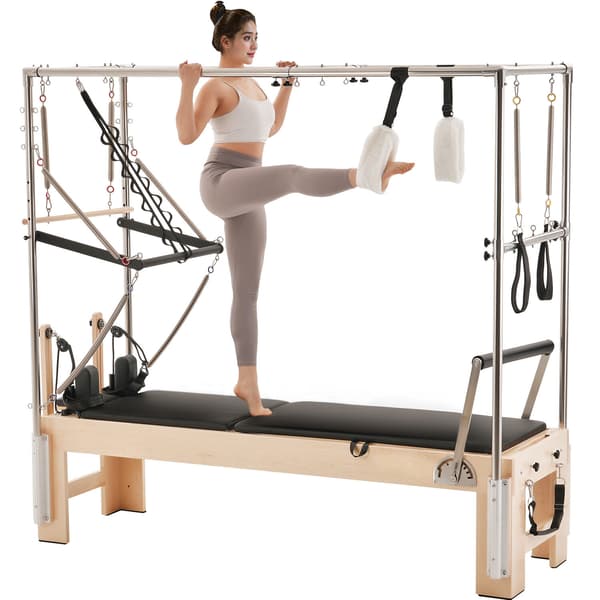 Pilates Reformer 240x86x213 cm Trä