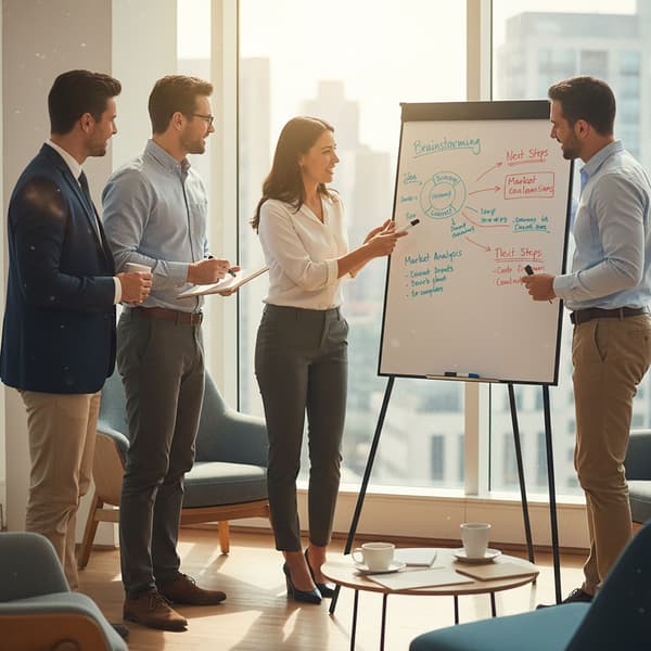 Flipchart whiteboard, 100x70 cm, sort, Kodustaar
