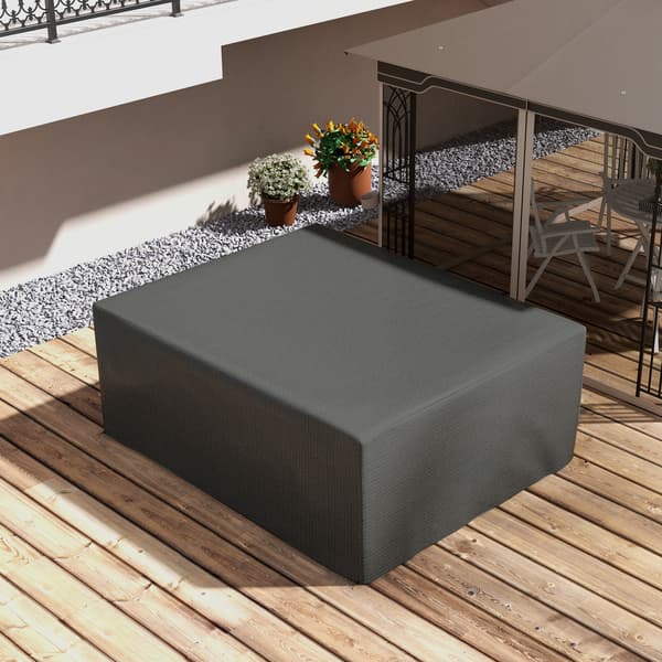 Möbelöverdrag 235x190x90 cm Grå Polyeten