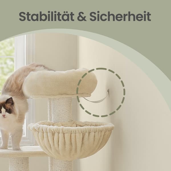 Kattetræ 50x50x141 cm Beige