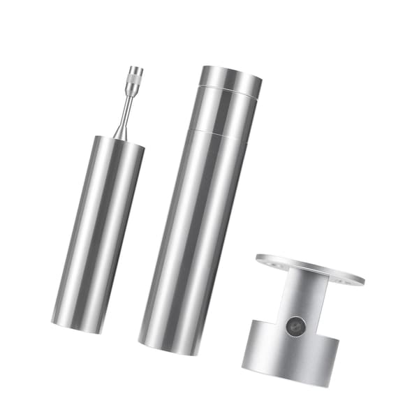 Viscometermotor Rostfritt stål 25x129 mm Silver förvaringsfodral