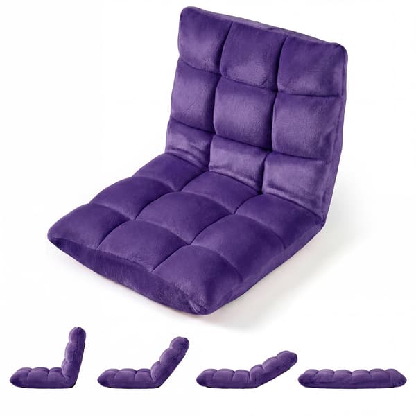 Foldbar gulvstol 49,5x60x51 cm lilla