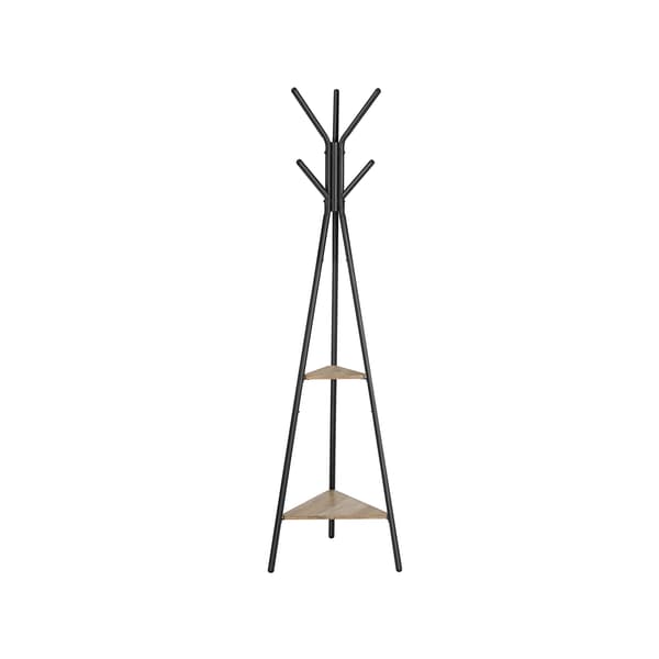 Tøjstativ, 50x43,5x181,6 cm, Sort