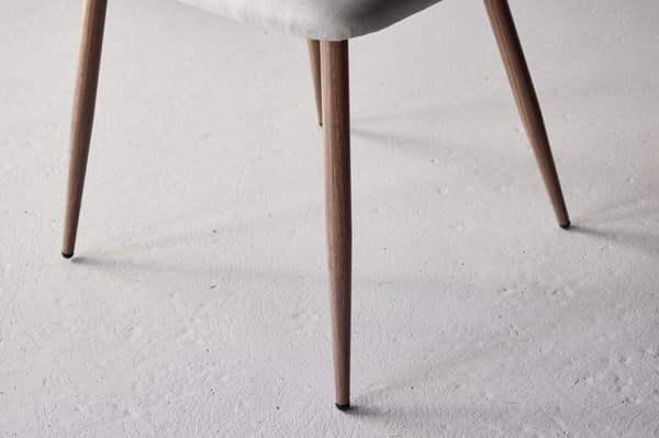 Spisestol, 46x46 cm, Beige, Linned