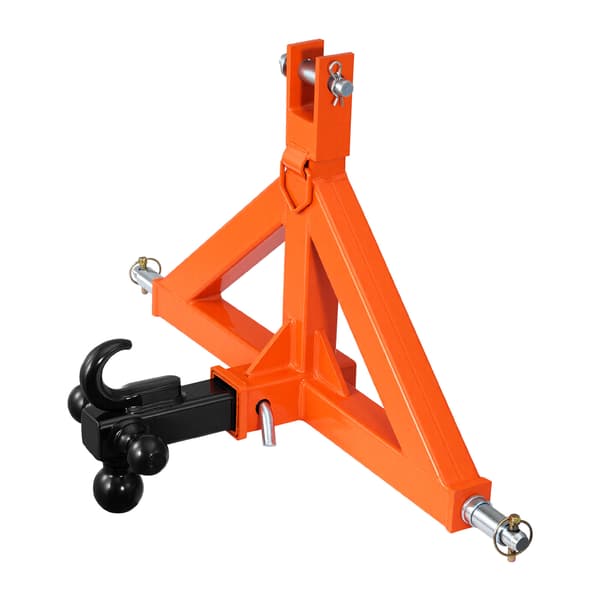 Trailertrækadapter 66x16,5x44,5 cm Orange Stål