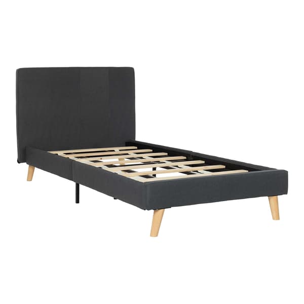 Sänky 103,5x207x91 cm Harmaa Kangas