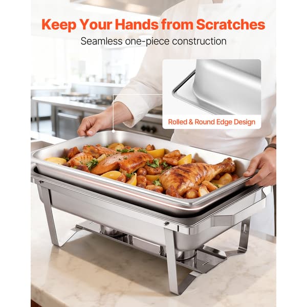 Chafing Dish Set, 6-pack, 61,5x34,5x32,5 cm, rostfritt stål