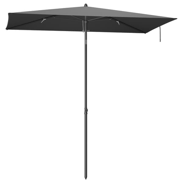 Uteparasoll 190x120 cm Grå