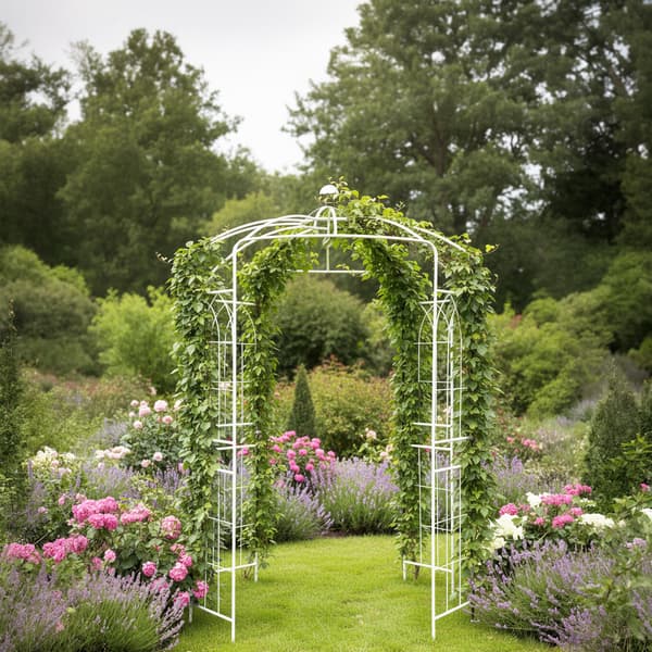 Rose Arbour Metall Trädgårdspaviljong, Kodustaar