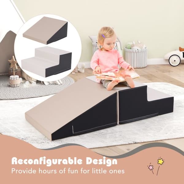 Step and Slide Climber Set 2 kpl 100x50x25 cm beige