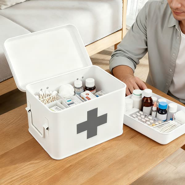 Medicinsk box, Metall, Förvaring, Kodustaar