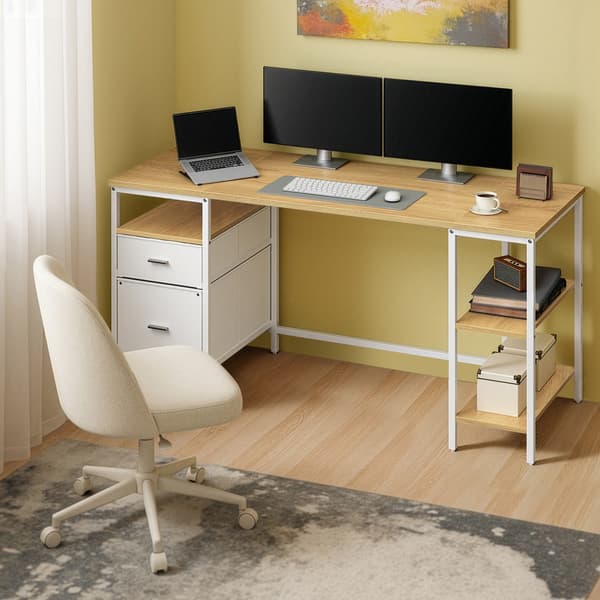 Skrivebord 160x60x76 cm Svart