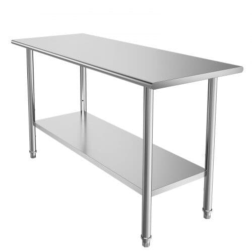 Rustfri stålarbejdsbord YH2-60 61x152x86,4 cm