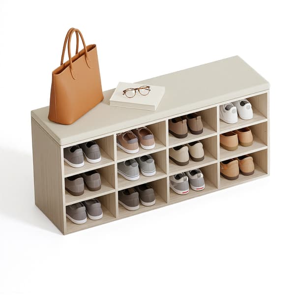 Skobænk, 30.3x104x48 cm, Beige