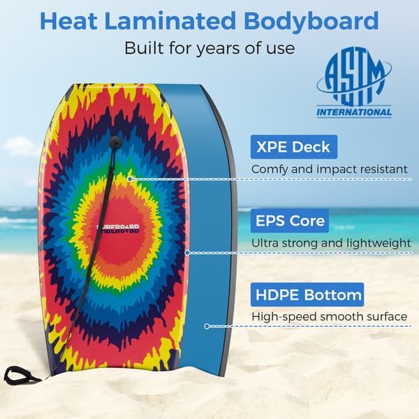 Bodyboard 33x46x5 cm multicolor