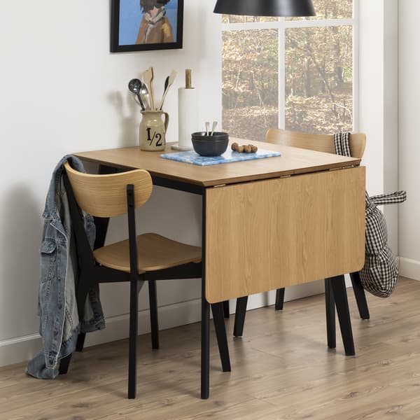 Matbord 80/120x80x76 cm Ek Förlängningsbart