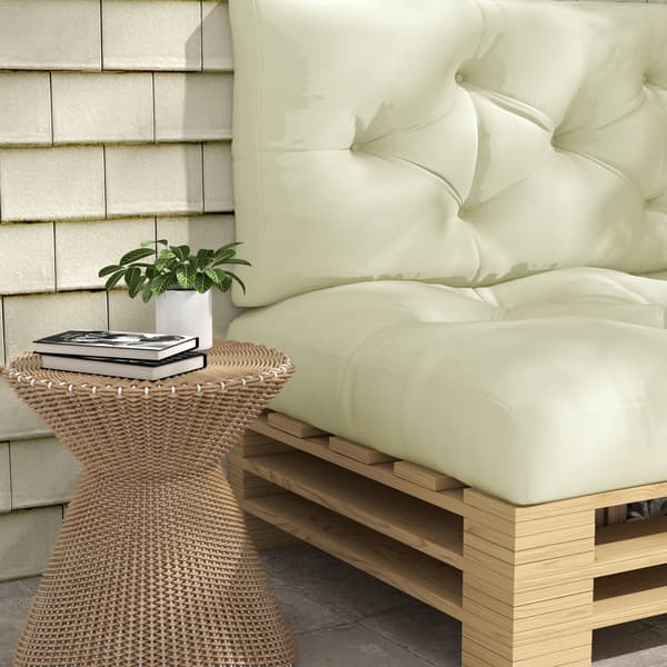 Sittdyna 120x80x12 cm Kräm Polyester