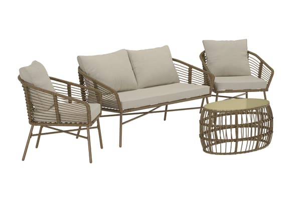 Sofasæt Lipari brun beige