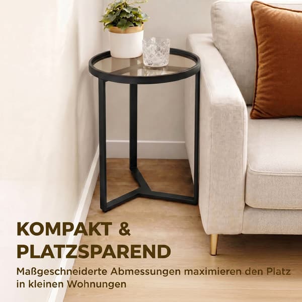 Rund sidebord 45x45x50 cm sort