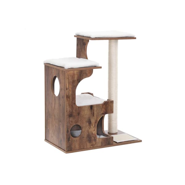 Kattetræ 66x42x88 cm Brun MDF
