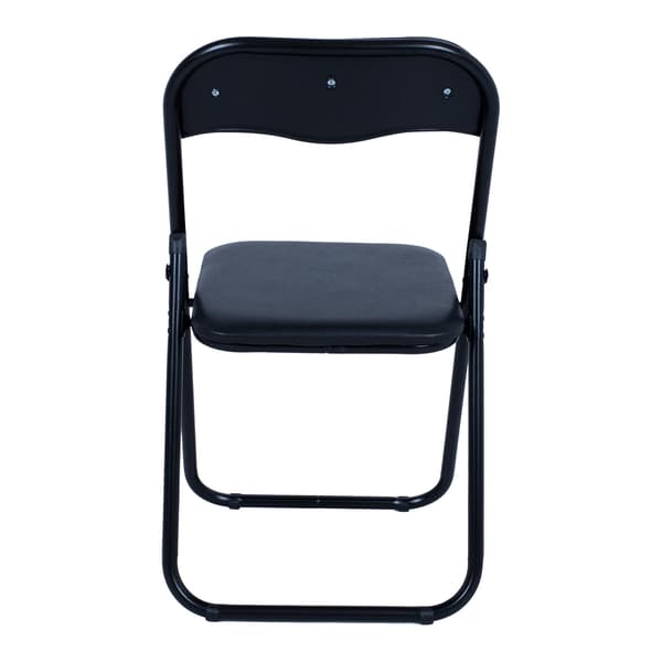 Sammenklappelig stol 44x48x80 cm Sort PVC