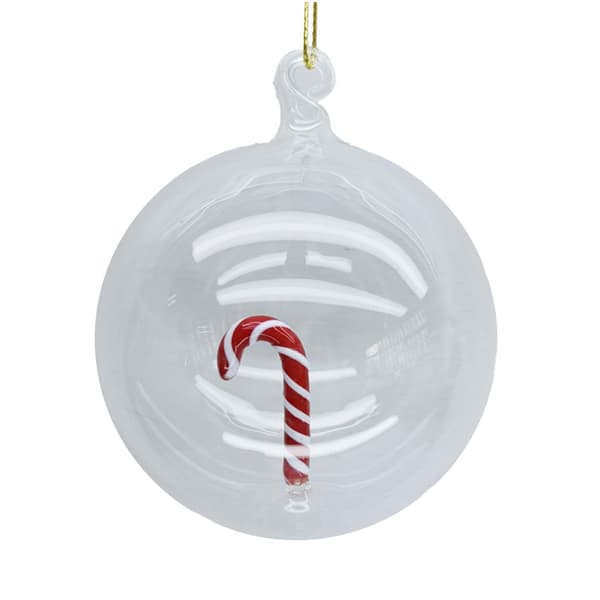 Julgransprydnad 8 cm Glas