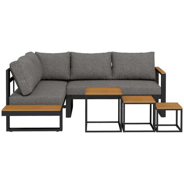Ulkokalustesetti, 148x61x71,5 cm, Harmaa